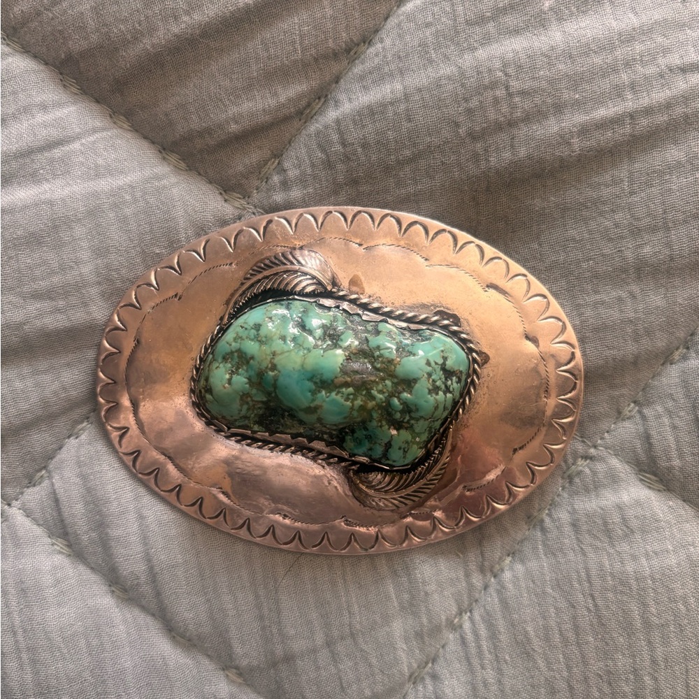 Vintage turquoise buckle